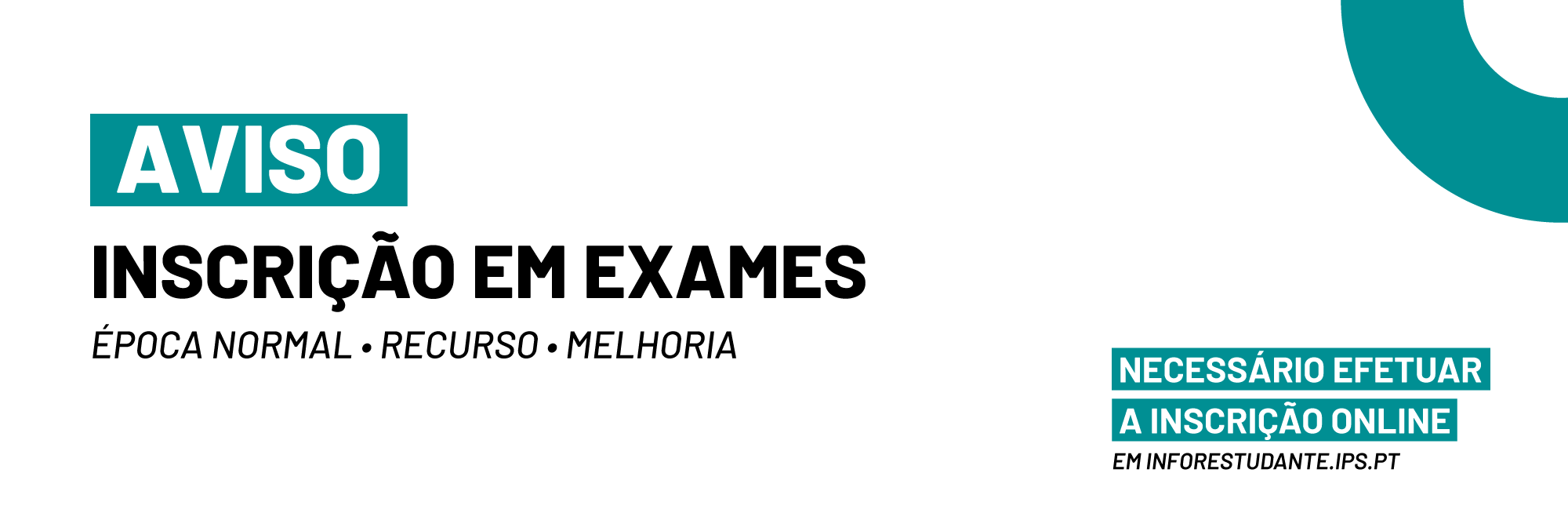 Inscrições em exames